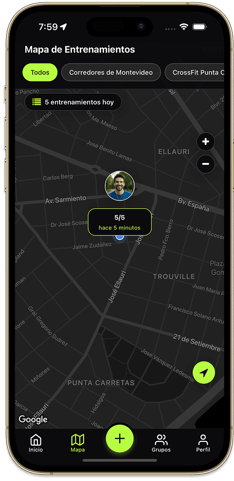 Workout UY App Screenshot 1
